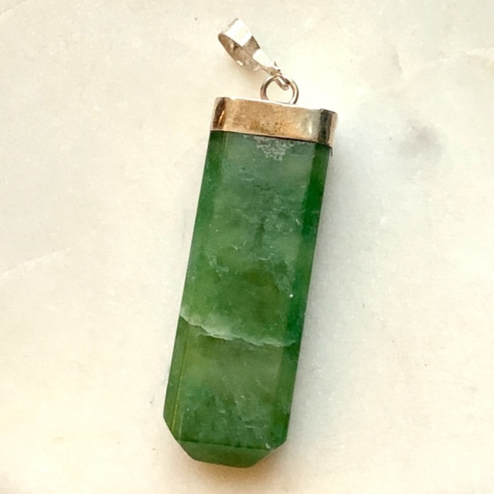 Idocrase Grasolar Pendant in 925 Sterling Silver